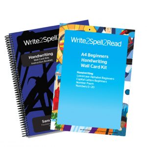 A4 Beginners Handwriting Wall Card Kit - Alphabet & Numbers